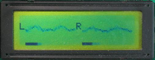 レベルメータの波形表示モード画面